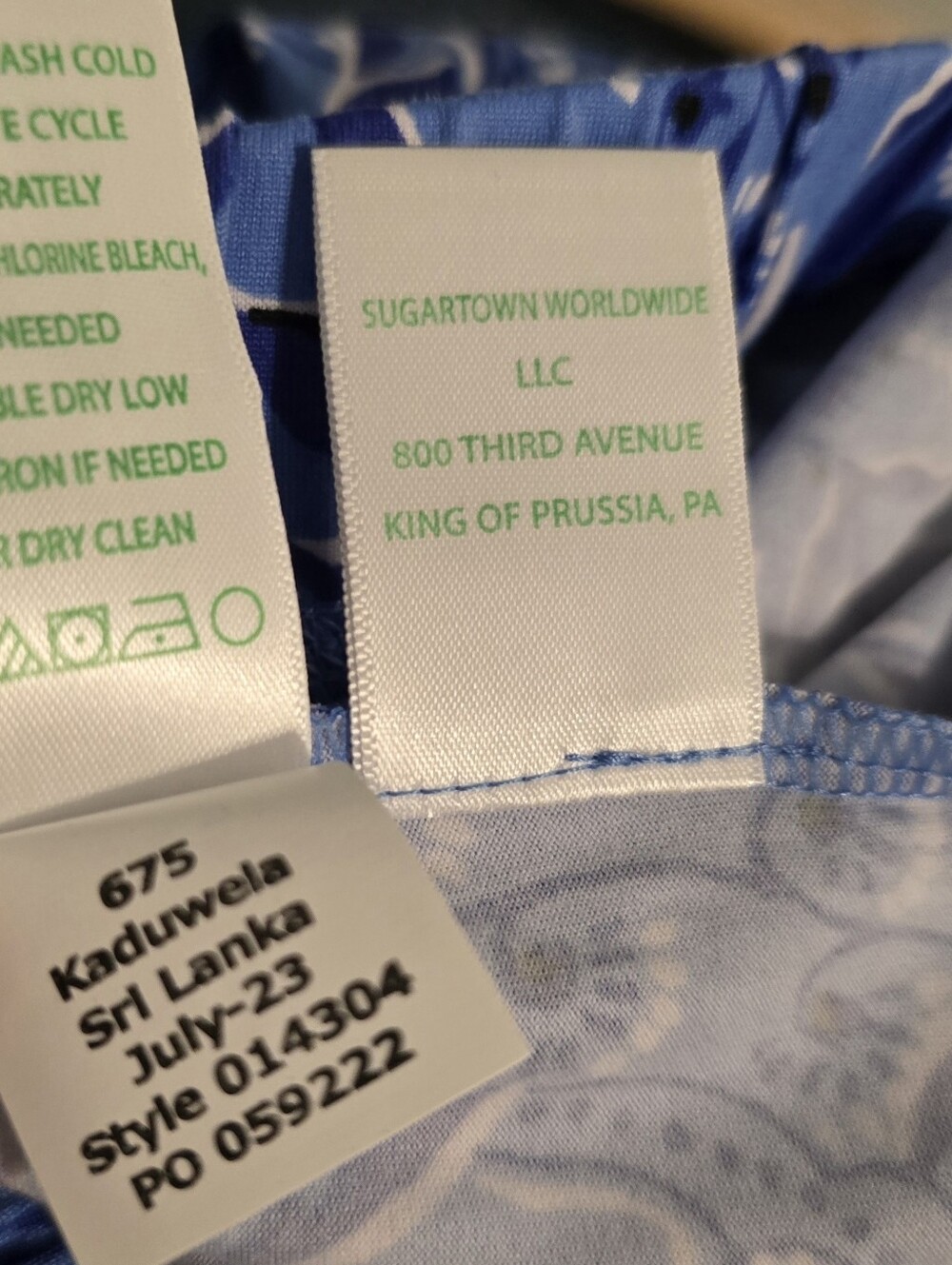 Lilly Pulitzer NWOT Tinsley Knit PJ Pants Abaco Blue In Have It Both Rays. XXL - Picture 5 of 8